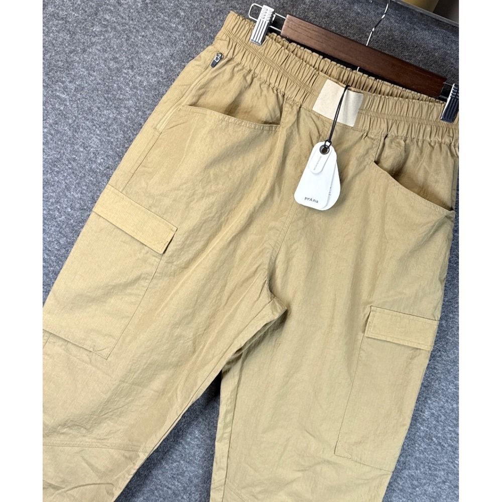 NWT PrAna Crossback Nomad Cargo Pants Womens S Beige Lightweight‎ Recycled Nylon